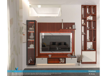 VC Interiors | The Best interior designer in Trivandrum | Projects  Client - Anoop Tv unit