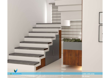 VC Interiors | The Best interior designer in Trivandrum | Projects  Client - Anoop stairs