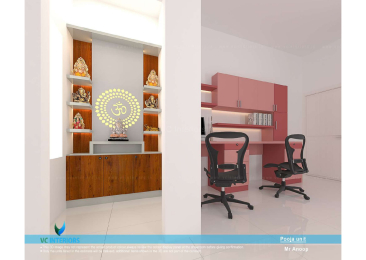 VC Interiors | The Best interior designer in Trivandrum | Projects  Client - Anoop pooja room