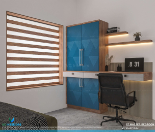 VC Interiors |  simple bedroom designers in trivandrumdressing-unit