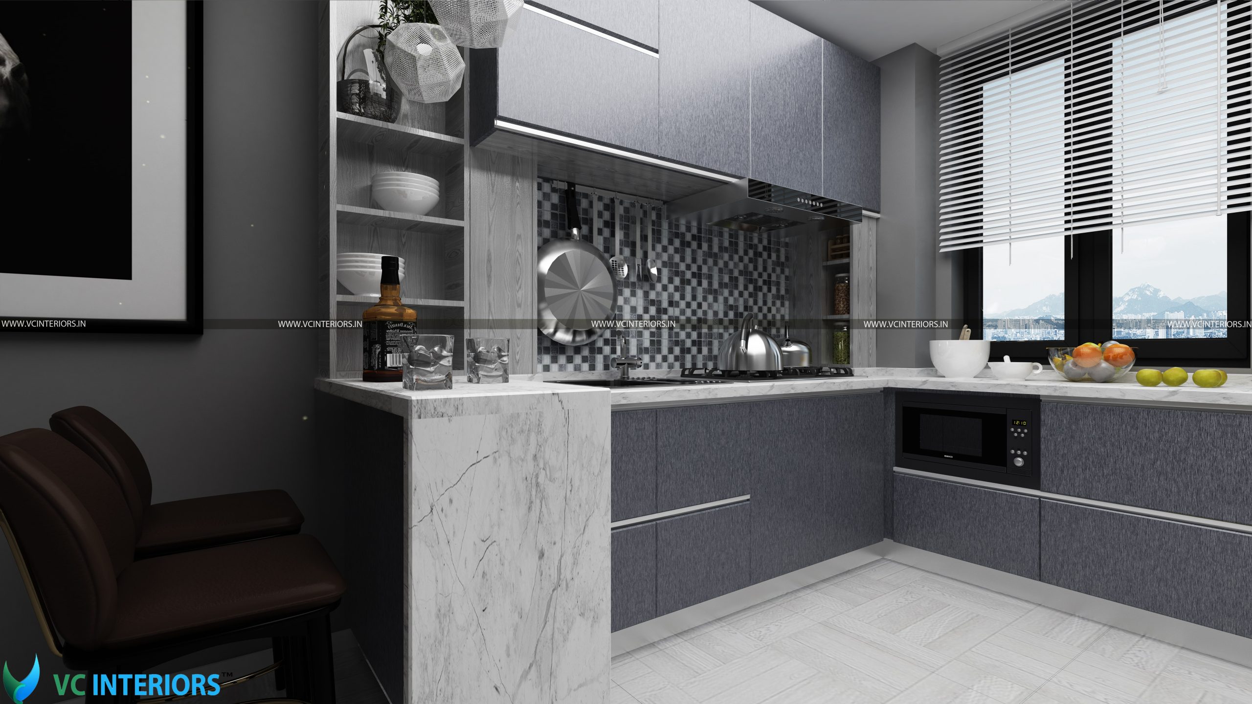 VC Interiors Island Kitchen Design Kitchen Renovation