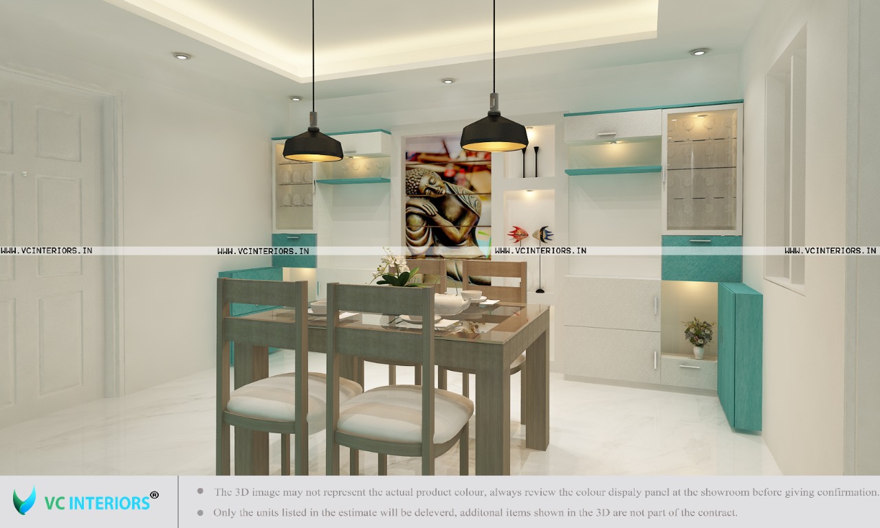 Modern Home Dining Room interior designer in trivandrum