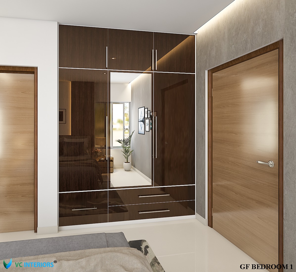 VC Interiors | Bedroom interior designer in trivandrum