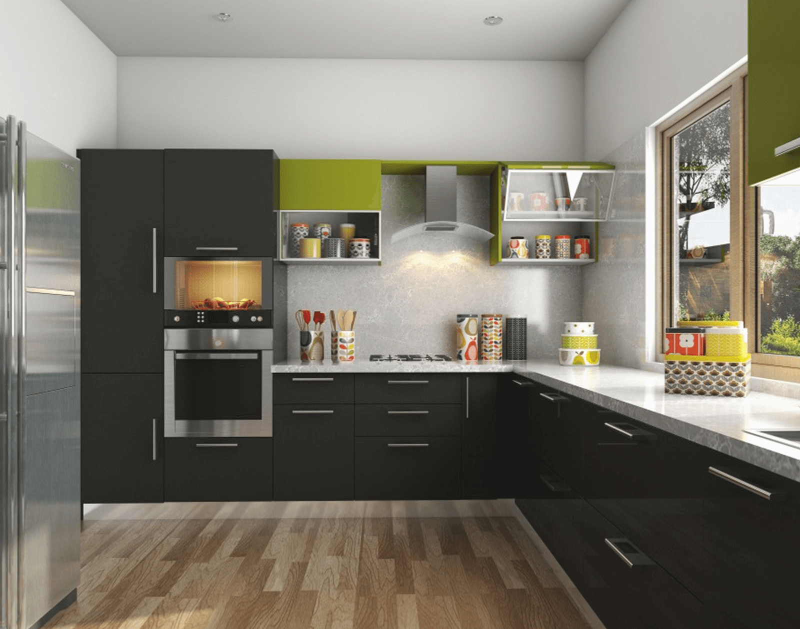 modular kitchen designs in kerala