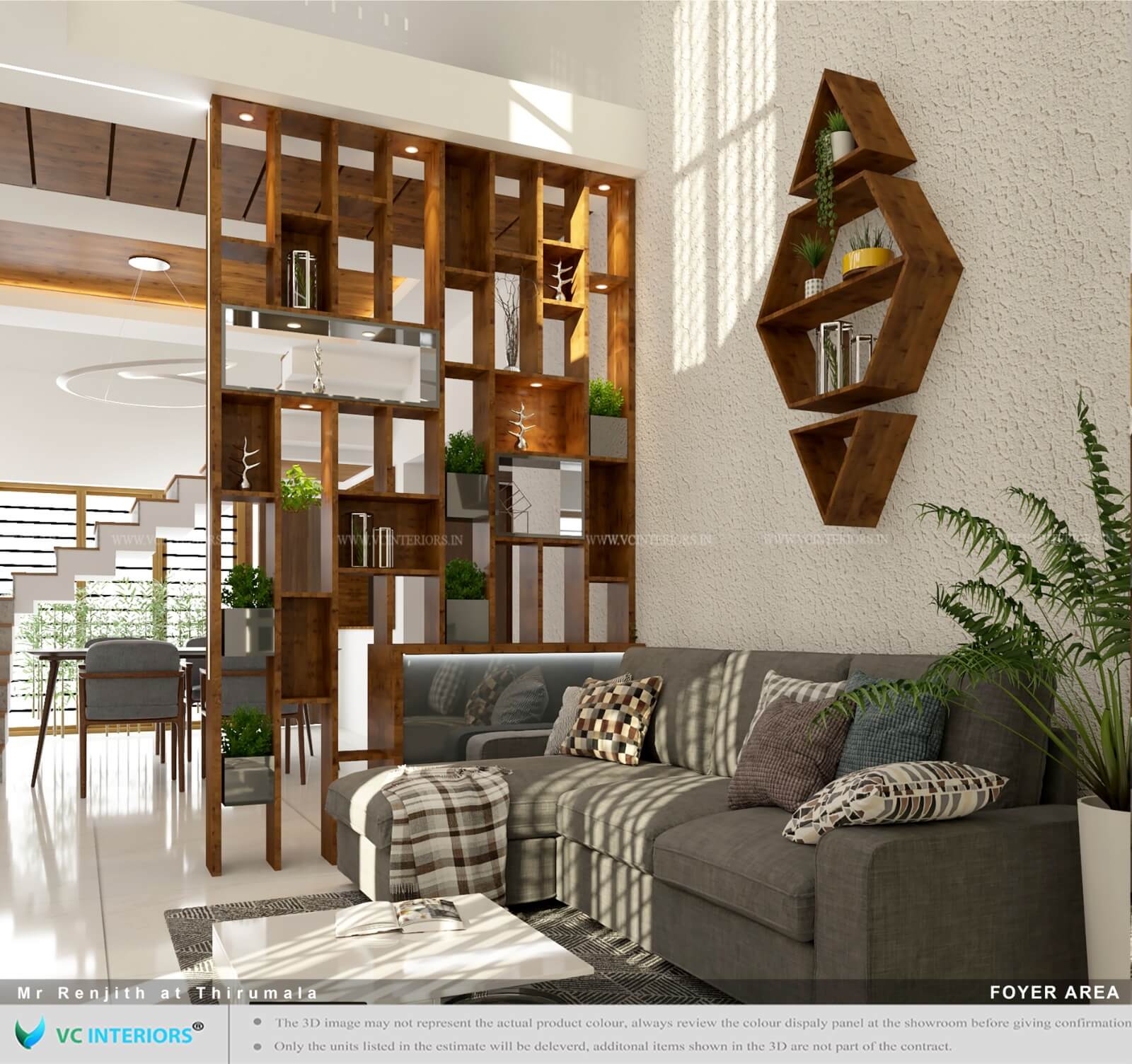 Living room interior designer trivandrum