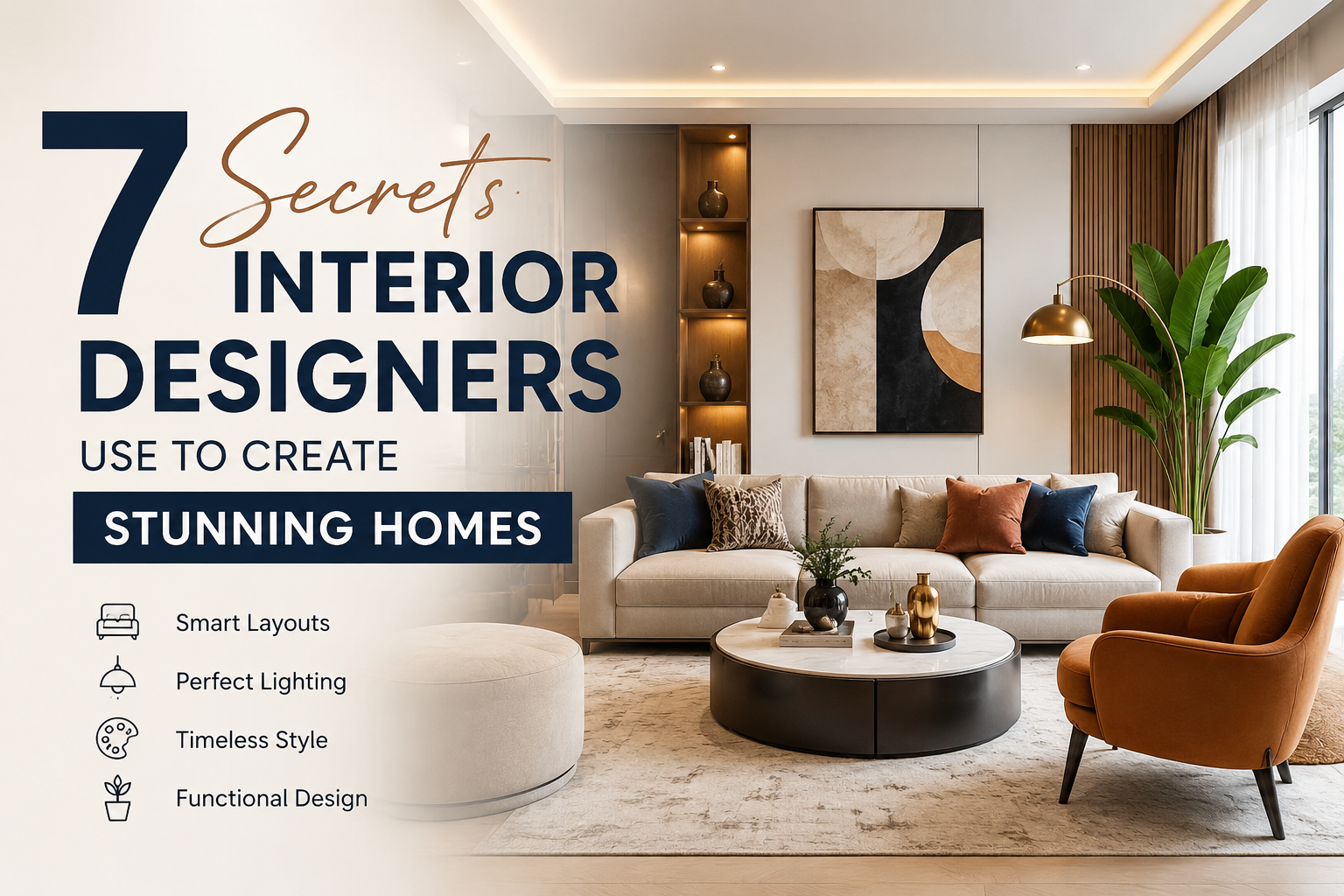 Discover 7 expert secrets Interior Designers use to create stunning homes, from smart layouts and lighting to timeless style and functional design.