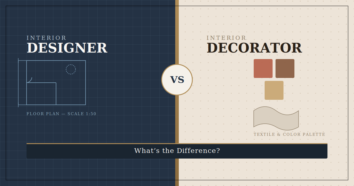 Interior Designer vs Interior Decorator: What's the Difference?