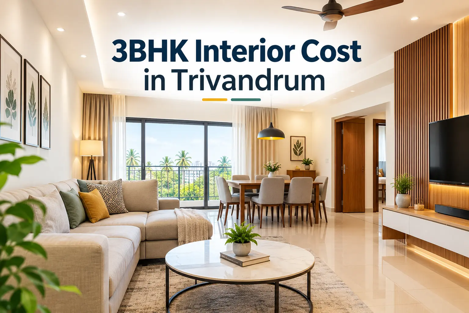 3BHK Interior Cost Trivandrum